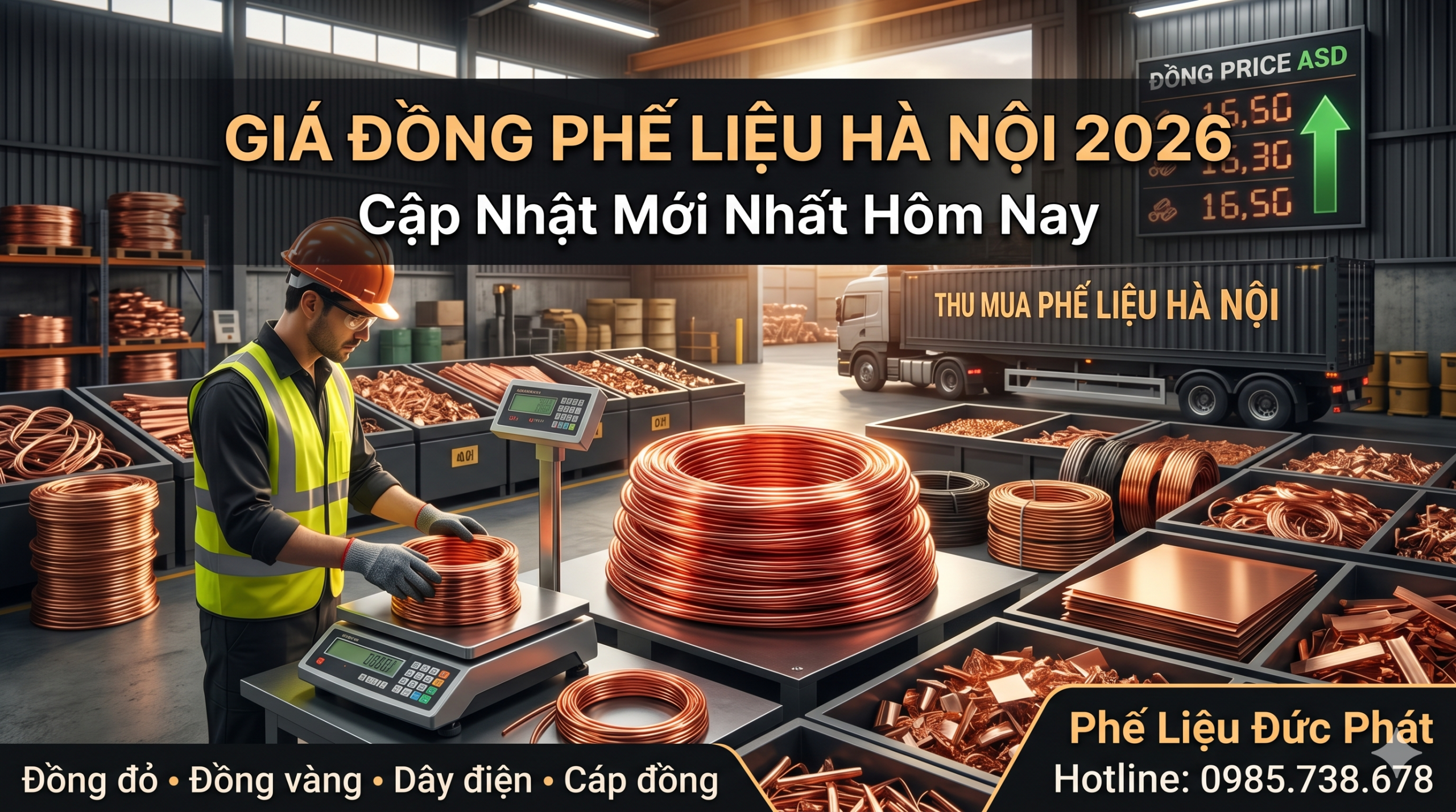 Giá đồng phế liệu Hà Nội hôm nay cập nhật mới nhất 2026