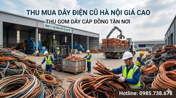 Thu mua dây điện cũ Hà Nội giá cao với số lượng lớn tại công trình xây dựng