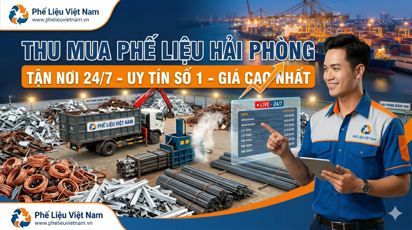 Thu Mua Phế Liệu Hải Phòng Giá Cao – Tận Nơi 24/7 Uy Tín Số 1