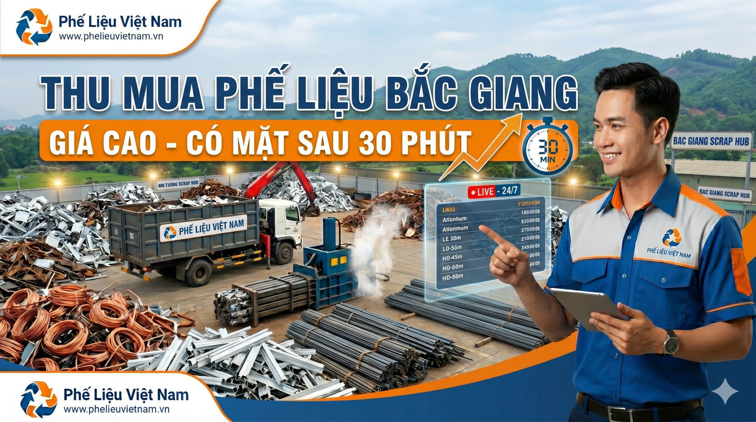 Thu Mua Phế Liệu Bắc Giang Tận Nơi - Có Mặt Sau 30 phút