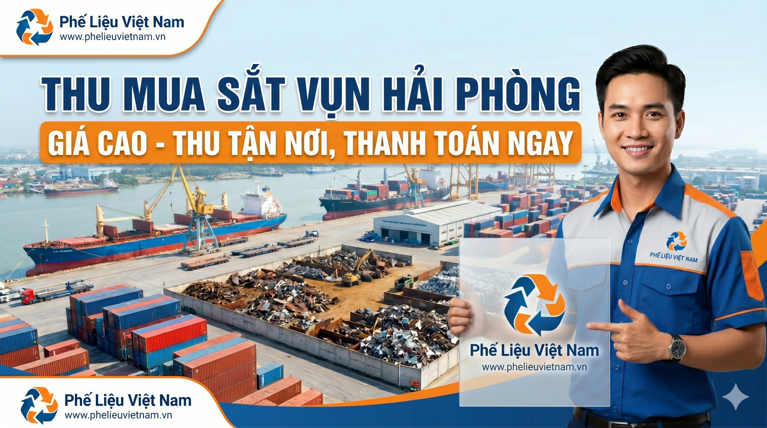 thu mua sắt vụn Hải Phòng giá cao tận nơi