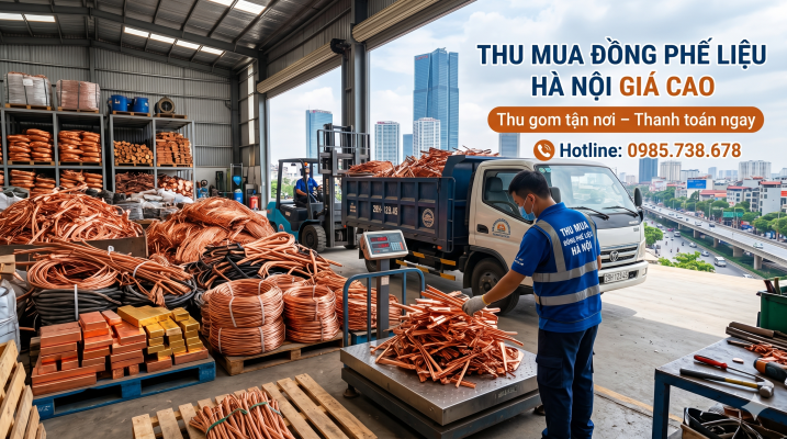 Thu mua đồng phế liệu Hà Nội giá cao tại Phế Liệu Đức Phát