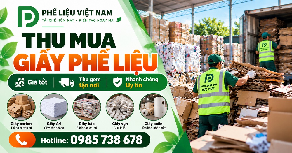 Thua mua giấy phế liệu giá cao