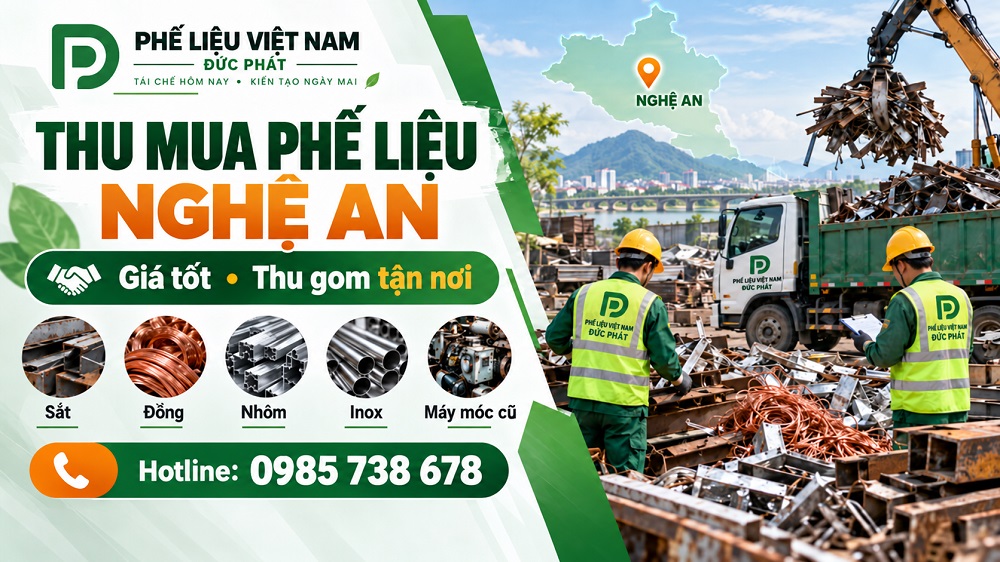 Thu mua phế liệu Nghệ An giá tốt